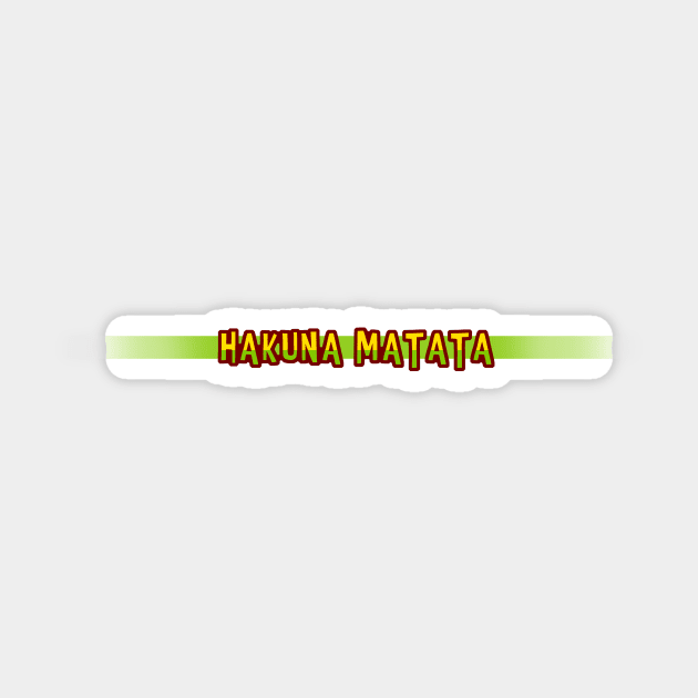 Hakuna Matata Sticker by Dapper Draws